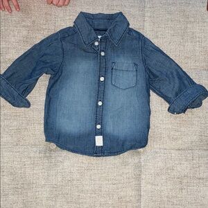 Carter's Blue Button Down Denim Shirt